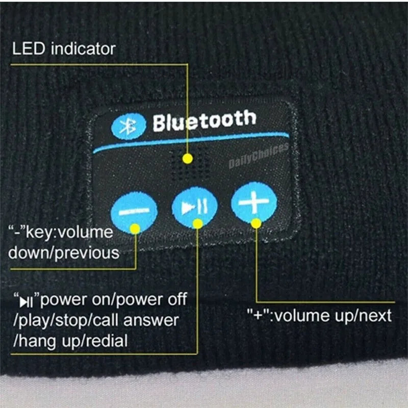 Wireless Bluetooth 5.0 Headband Earphones with MIC, Sports, Sleep, and Music. Long Battery Life.